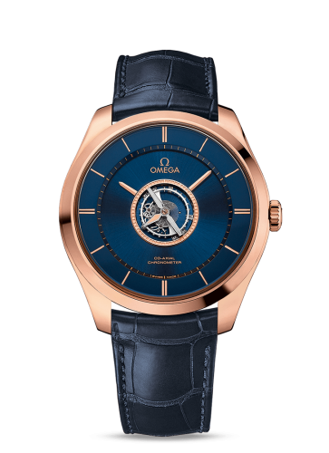Omega De Ville Trésor Tourbillon Sedna Gold / Blue